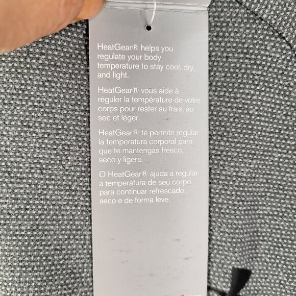 Under Armour HeatGear Mens Short Sleeve Shirt M Gray NWT - Picture 7 of 11